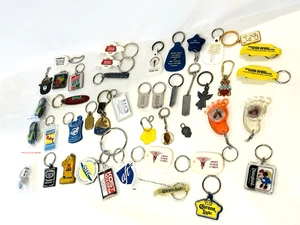 Vintage Werbung Sammlerstücke Schlüsselanhänger gemischtes Sortiment Posten 43 - Bild 1 von 21