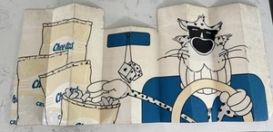 Vintage 1980s Retro Cheetos Chester Cheetah Auto Sun Shade Cardboard Car FADED - Foto 1 di 9