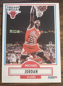 Michael Jordan 1990-91 Fleer Card #26 Chicago Bulls Card - Picture 1 of 10