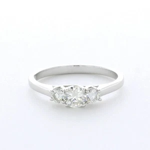 0.8CT CERTIFIED NATURAL DIAMOND G/VS2 ROUND CUT 14K GOLD CLASSIC ENGAGEMENT RING - Picture 1 of 1