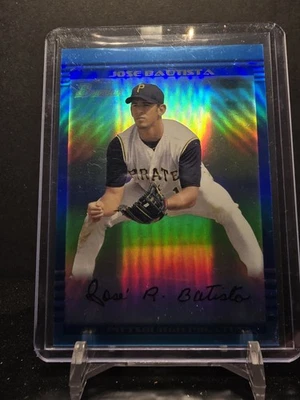 121111 - JOSE BAUTISTA REFRACTOR ZAFIRO AZUL ~ 2013 BOWMAN CROMO REIMPRESIÓN Foto 1 de 2