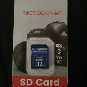 SD Card 32gb Microdrive class 10HC V30 HD 4K ultra HD  - Picture 1 of 2