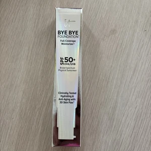 It Cosmetics Bye Bye Foundation + Full Coverage Moisturizer SPF 50  Tan - Picture 1 of 6