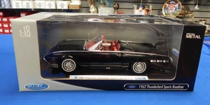 Welly 1:18 1962 Ford Thunderbird Sports Roadster Black Diecast New but Damaged - Picture 1 of 9