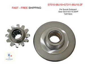 57510-99J10+57311-99J10-2F For Suzuki Outboard Gear Set 8 9.9 15 20HP_ 1set=2pcs - Bild 1 von 10