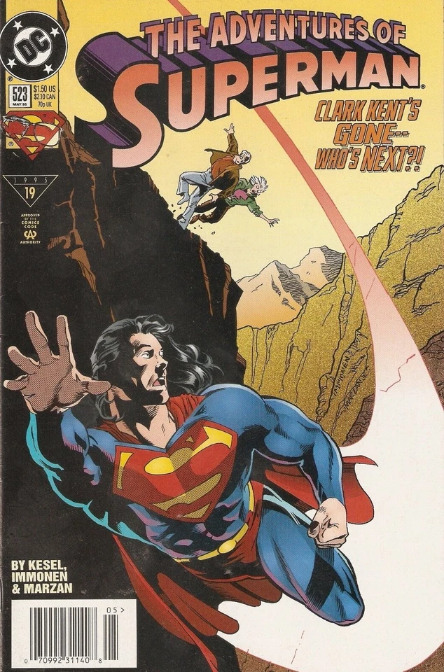 Adventures of Superman #523 (Newsstand) FN; DC | Karl Kesel - w/Bag+Board - Image 1 of 1