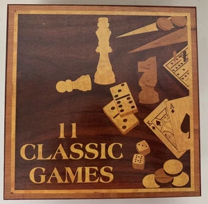 Cardinal 11 Classic Games Wood Set - Unused, Open Box (2009) - Picture 1 of 8