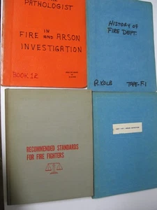 4- 1970s FL State Fire College Ocala Training Books Arson, Pathology, Standards - Picture 1 of 20