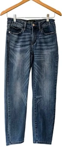 Judy Blue Jeans 7/28 Relaxed Fit Women Distressed Slimming Stretch Medium Wash - Picture 1 of 8