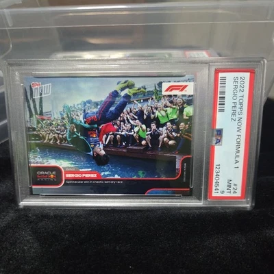 2022 Topps Now F1 - #024 Sergio Perez PSA 9 - Image 1 of 2