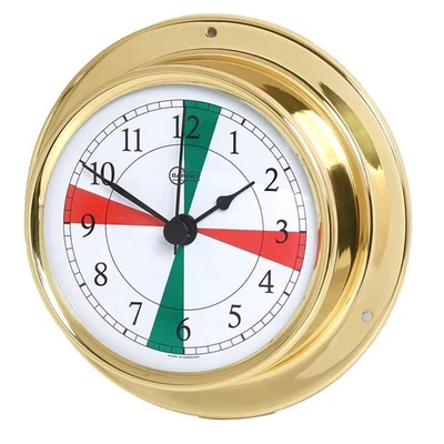 Barigo Ship Clock Brass Radio Arabic Width X H 110mm x 32mm Tempo 683msfs - Image 1 of 2