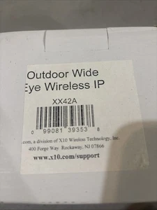X10 XX42A Telecamera di sicurezza IP wireless occhio largo - Foto 1 di 4