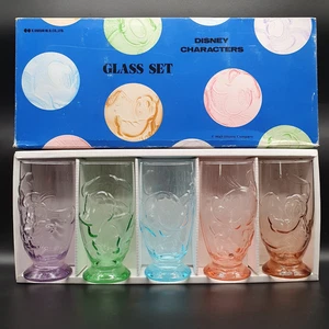 VINTAGE WALT DISNEY Coloured 3D Glasses Set 5 Disney Characters K. Onishi Japan - Picture 1 of 14