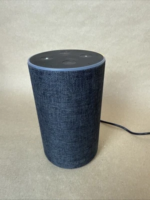 Amazon Echo (2nd Generation) Gray Wireless Alexa Enabled Bluetooth Smart Speaker - Image 1 of 4