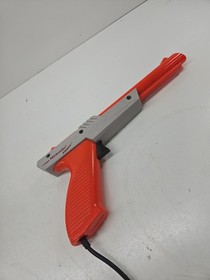 Original 1985 Nintendo NES Zapper Duck Hunt Gun - NES-005 Authentic OEM - Orange