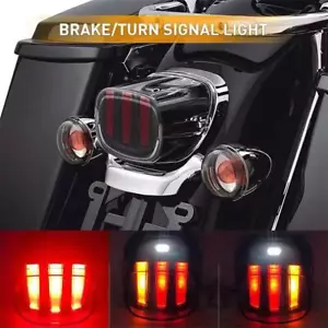 Luz trasera LED de freno trasera de motocicleta intermitente integrada para Harley Touring - Imagen 1 de 14