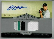 2011 Topps Marquee Acclaimed Impressions Dual Relic Auto #AID19 Josh Johnson