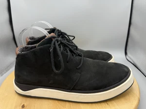 Olukai Men's Papaku'ILI Waterproof Leather Chukka Boots Size 9 / EU 42 Black - Picture 1 of 11