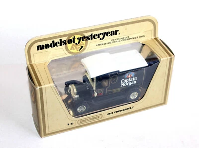 MATCHBOX, MODELS OF YESTERYEAR - Y-12 FORD MODEL T 1912 CAPTAIN MORGAN, ECH:1/35 - Photo 1/4