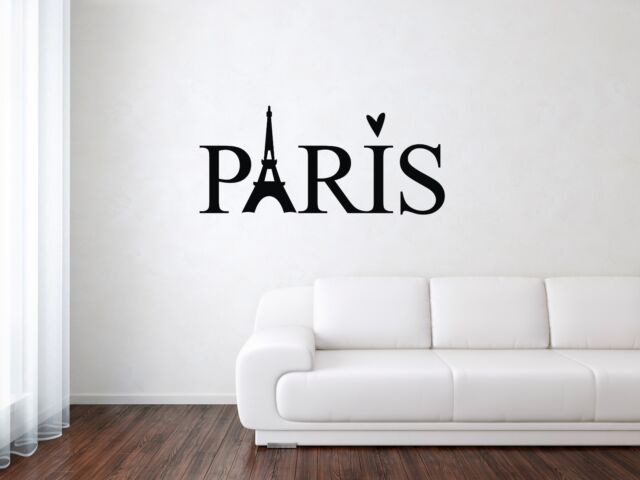 Seine River Paris Iron Tower Scenery Wall Sticker Living Room Bedroom  Office Decoration Landscape Mural Art Diy Pvc Home Decal