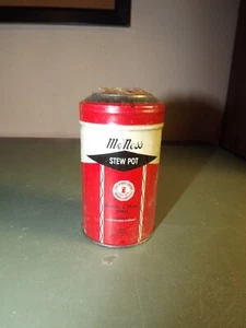 Vtg McNess Tin Seasoning-Still Sealed -w/Recipe on Bottom 4"t - Stew Pot - Picture 1 of 3