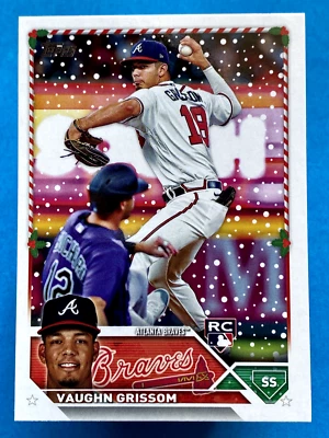 2023 Topps Holiday Vaughn Grissom #H107 - Image 1 of 2