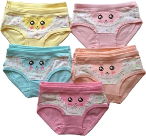Mädchen 10er Pack Baumwollmischung Unterwäsche Höschen Slips 5/6 Jahre - Bild 1 von 5