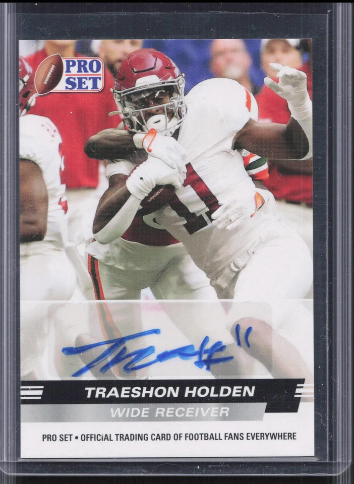 2022 Leaf Pro Set #PSA-TH1 Traeshon Holden Auto Alabama - Image 1 of 2