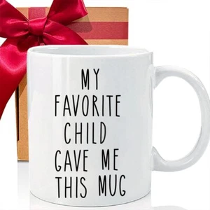 SRIHBET My Favorite Child Gave Me This Mug Best Dad and Mom Gifts Father's Da... - Picture 1 of 4