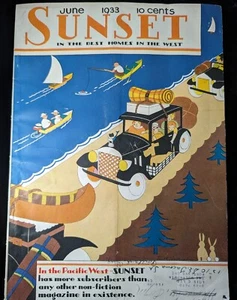 June 1933 Sunset Magazine See Details Gardening Recipes More Texaco Camels Ads - Picture 1 of 9