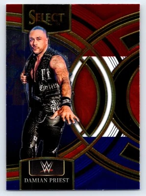 Damian Priest 2024 Panini Select WWE - Red and Blue Premier Level #107  - Image 1 of 2
