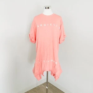 MM6 Maison Margiela Asymmetric T-Shirt Dress Girls Size 12 Yrs Pink Short Sleeve - Picture 1 of 13