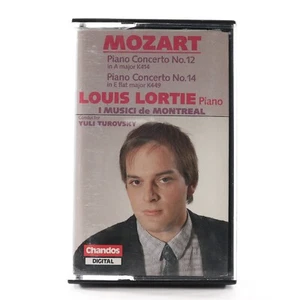 Mozart: Piano Concertos 12 & 14 Louis Lortie (RARE Cassette 1986 Chandos) TESTED - Picture 1 of 6