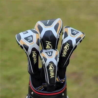 Golf Club Driver Fairway Wood Hybrid Head Cover Honma Side Beres Logo Style