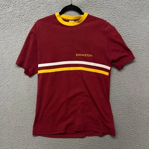 Vtg Champion Princeton Shirt Adult XL Maroon Retro Ringer Striped Single Stitch - Picture 1 of 7