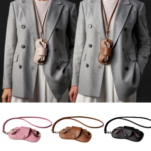 Custodia per occhiali custodia per occhiali da sole in pelle PU custodia protettiva - Foto 1 di 26