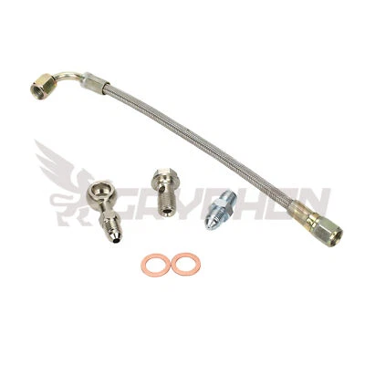 4AN Turbo Oil Feed Line Kit for Subaru Impreza GC8 WRX STI Non-AVCS GT28R GT30R - Image 1 of 3
