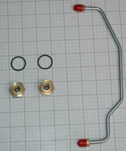 1968-72 1/4 Kit de tuerca de entrada de combustible y línea Mustang Ford Holley Hi Perf Bowls con junta - Imagen 1 de 1