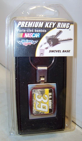 WINCRAFT VINTAGE #39 US ARMY RYAN NEWMAN RARE PREMIUM KEY RING KEY CHAIN NIP Cover