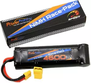 Powerhobby 8.4V 7-Cell 4600mah Nimh Flat Battery Pack w XT60 + Adapter - Picture 1 of 1