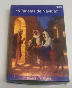 15 Tarjetas de Navidad 5 Disenos con Sobres~ NEW! - Picture 1 of 2