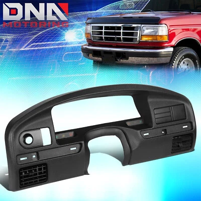 FOR 1994-1997 FORD F150 F250 F350 OE STYLE INSTRUMENT DASH CLUSTER PANEL BEZEL - Image 1 of 4