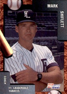 1992 Fort Lauderdale Yankees Fleer/ProCards #3010 Mark Shiflett Birmingham AL 
