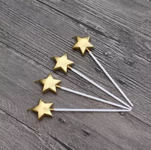 4pcs Shiny Smokeless Candle Birthday Anniversary Party Cake Decoration - Picture 1 of 36