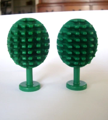 2 PC Vintage Lego Round Oval Tree Fruit Tree #3470 Garden Decor TREES 3470 - Image 1 of 4