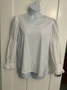Design 365 size 1X scoop neck long sleeve stretch pullover blouse - Picture 1 of 5