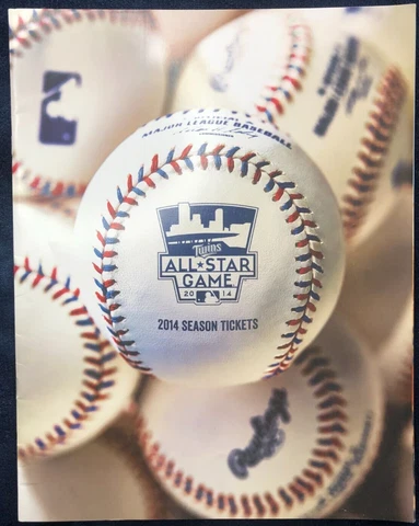 2014 Minnesota Twins Season Ticket Sales Brochure & Information Folder Oversized Cover