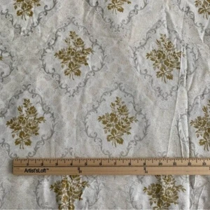 Vintage Rayon Curtain Fabric, Hollywood Regency 70s, 41" x 2+ yards - Picture 1 of 6
