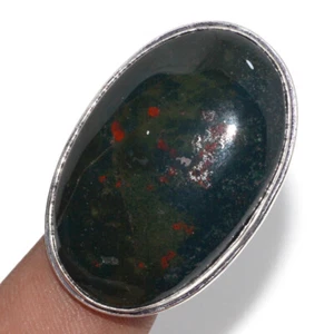925 Silver Plated Ocean Jasper Ethnic Ring Handmade Jewelry Size Us 5 MJ - Picture 1 of 3
