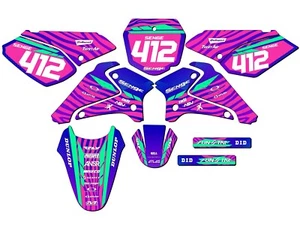 2001-2007 DRZ 125 TIGRE Pink Senge Graphics Kit Compatible with Suzuki - Picture 1 of 10
